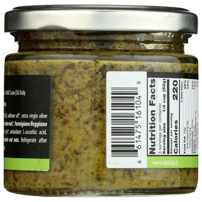 BIOITALIA: Organic Pesto Sauce with Basil, 6.35 oz