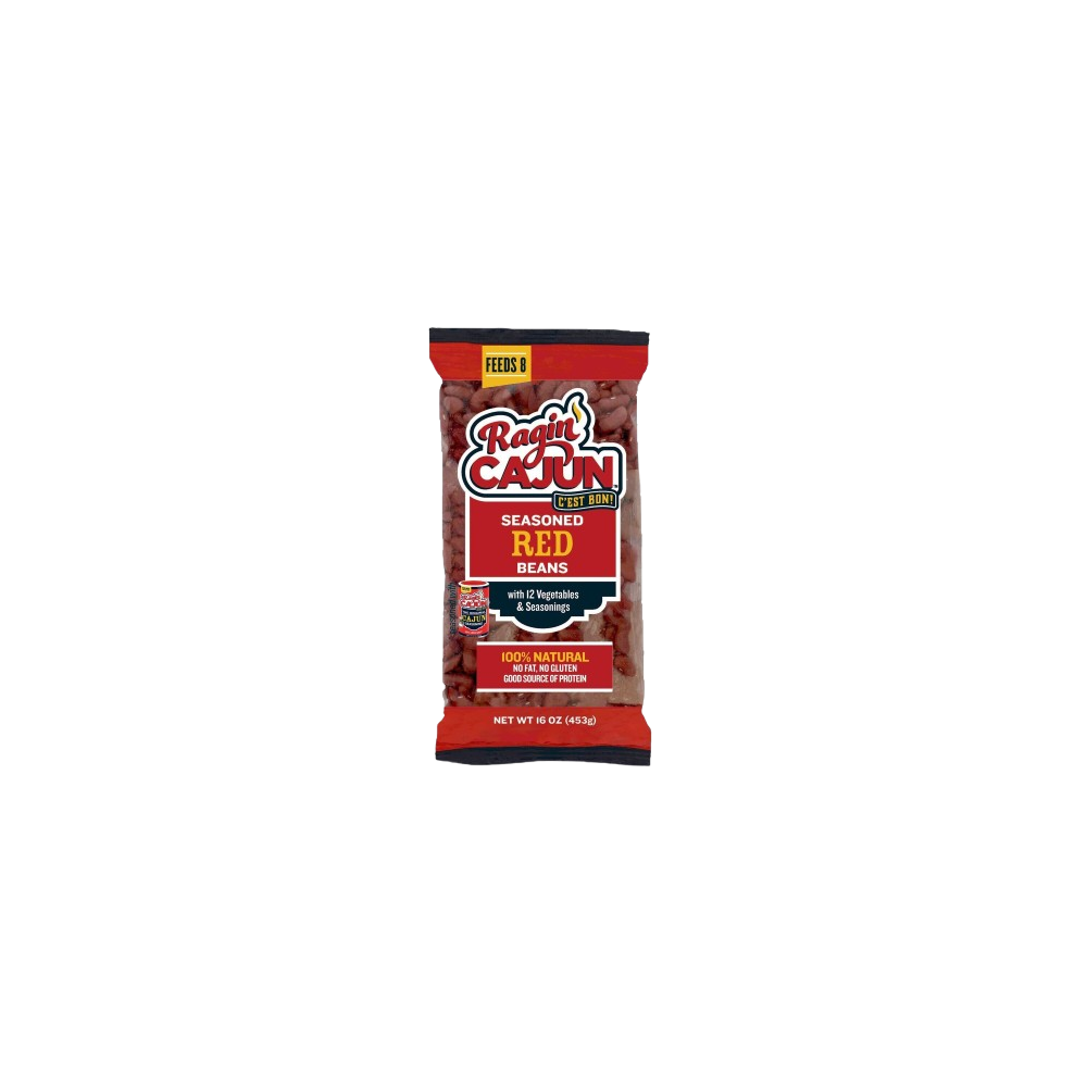 RAGIN CAJUN: Seasoned Red Beans, 16 oz